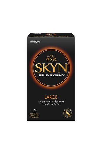 SKYN - Large Lubricated Condoms - 12 pack - Stag Shop