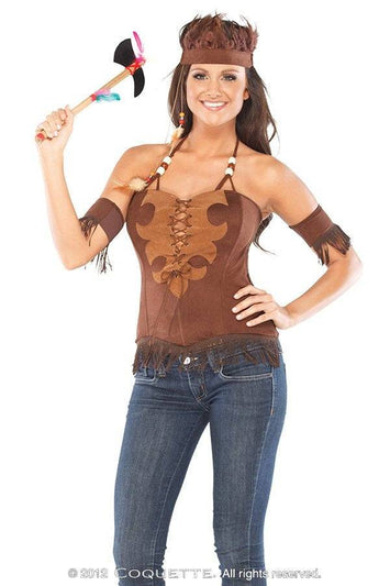 Coquette - M2239 - Warrior Corset - Brown - Stag Shop
