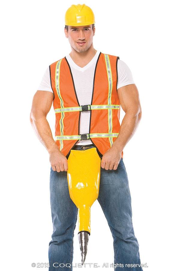 Coquette - M6534 - Jack Hammer Costume - Orange/Yellow - Stag Shop