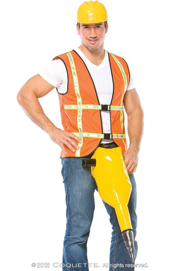 Coquette - M6534 - Jack Hammer Costume - Orange/Yellow - Stag Shop
