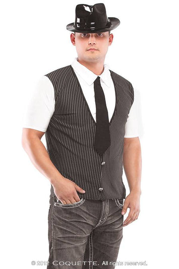 Coquette - M61- Gangster Costume - Black/White - Stag Shop