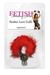 Thumbnail for Pipedream - Fetish Fantasy - Feather Love Cuffs - Red - Stag Shop