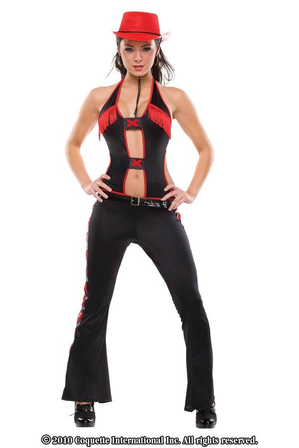 Coquette - M6076 - Bull Riding Beauty - Black/Red - M/L - Stag Shop