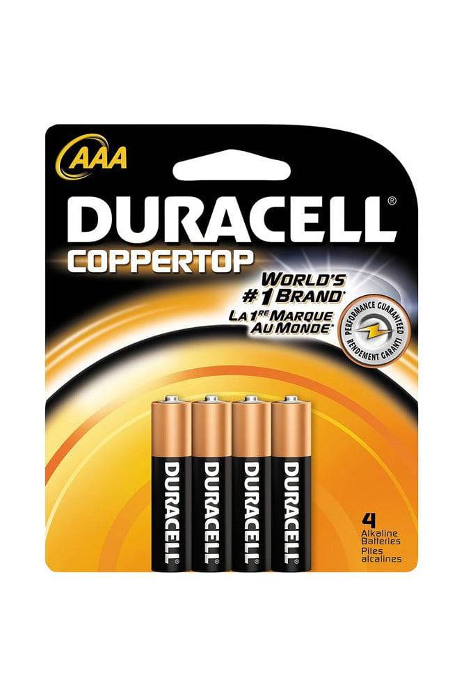 Duracell - AAA Batteries - 4 pack - Stag Shop