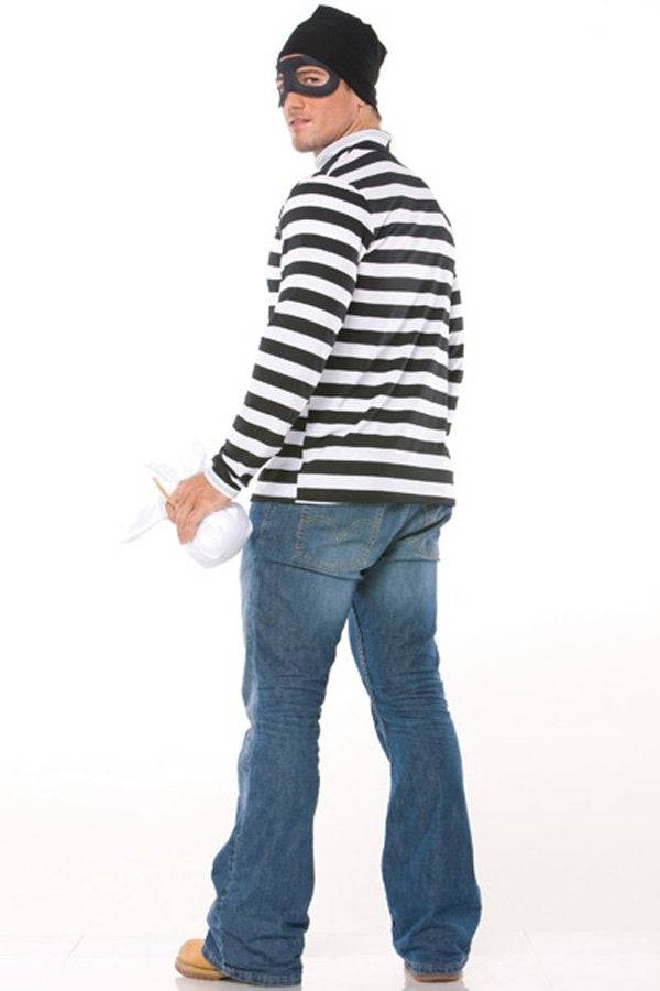 Coquette - M6539 - Robber Costume - Black/White - S/M - Stag Shop