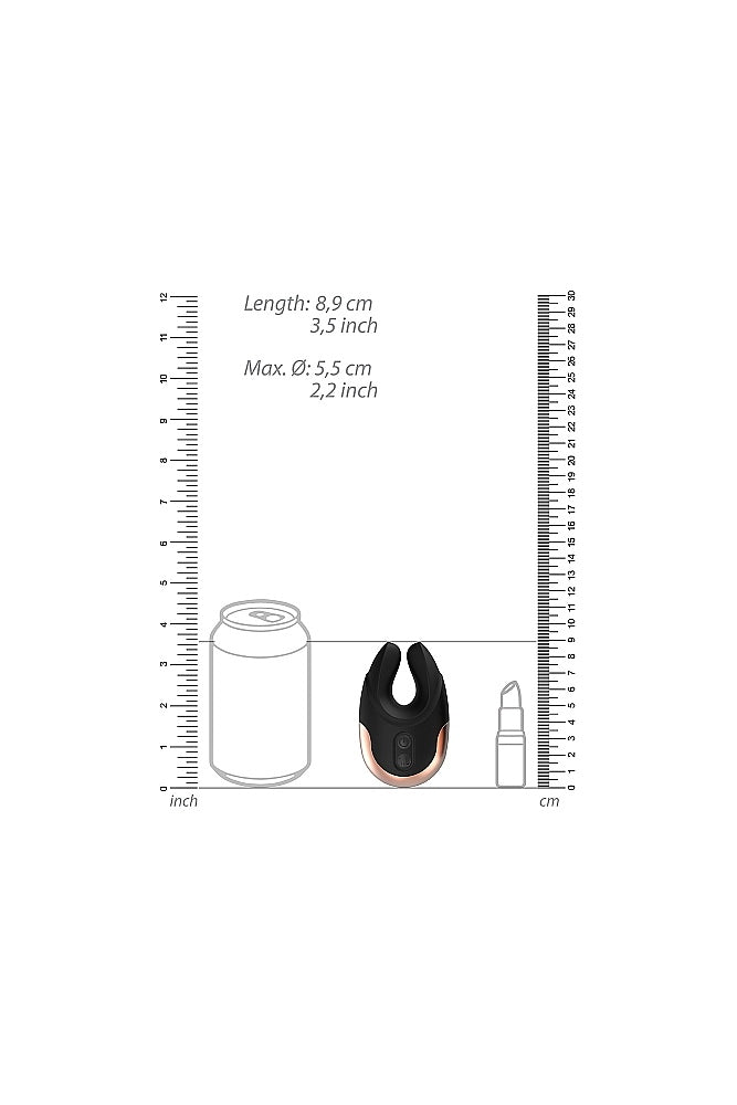 Shots Toys - Elegance - Lavish Clitoral Stimulator - Black - Stag Shop