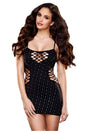 Lapdance Lingerie - LC-18-BK - Cash Cage Mini Dress - Black - Stag Shop