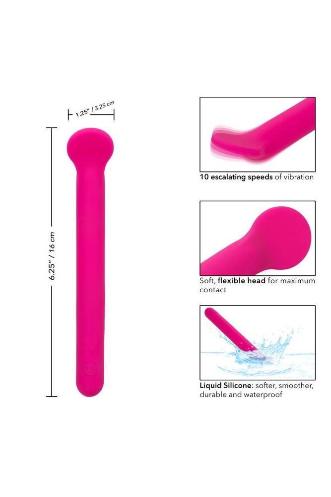 Cal Exotics - Bliss - Liquid Silicone Clitoriffic Vibrator - Pink - Stag Shop