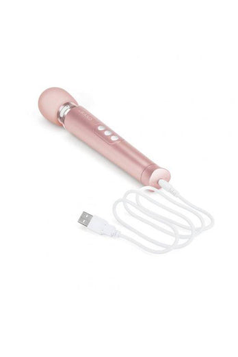 Le Wand - Petite Rechargeable Vibrating Massage Wand - Rose Gold - Stag Shop