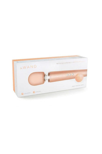 Le Wand - Petite Rechargeable Vibrating Massage Wand - Rose Gold - Stag Shop