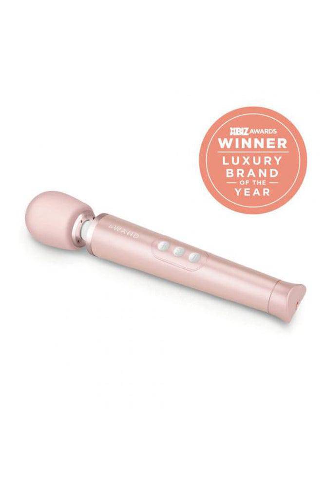 Le Wand - Petite Rechargeable Vibrating Massage Wand - Rose Gold - Stag Shop