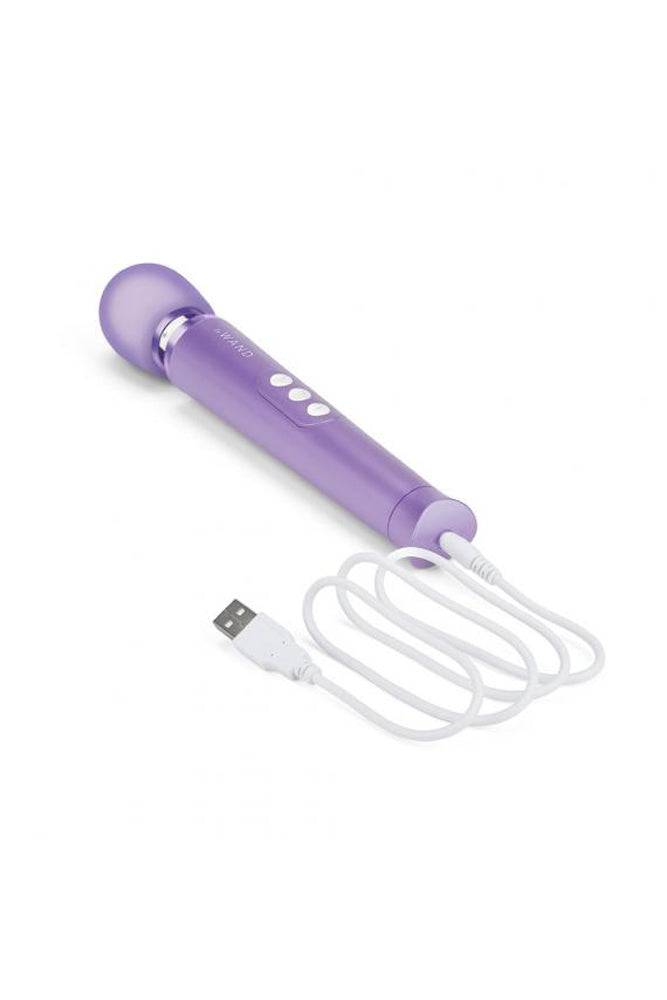 Le Wand - Petite Rechargeable Vibrating Massage Wand - Violet - Stag Shop