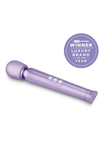 Le Wand - Petite Rechargeable Vibrating Massage Wand - Violet - Stag Shop