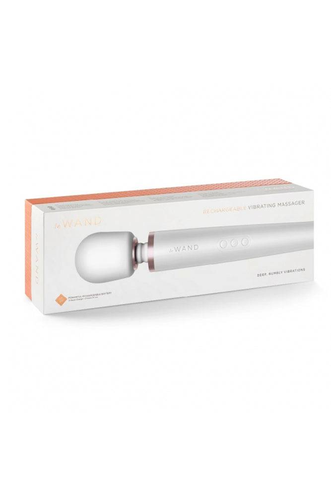 Le Wand - Rechargeable Vibrating Massager - Pearl White - Stag Shop