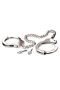 Pipedream - Fetish Fantasy - Metal Leg/Ankle Cuffs - Silver - Stag Shop