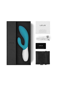 Thumbnail for Lelo - Ina Wave Dual Action Vibrator - Ocean Blue - Stag Shop
