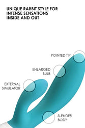 Lelo - Ina Wave Dual Action Vibrator - Ocean Blue - Stag Shop