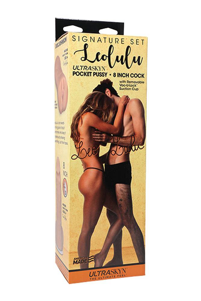 Doc Johnson - LeoLulu Signature Set - Leo Pocket Pussy & Lulu 8 Inch Cock - Stag Shop