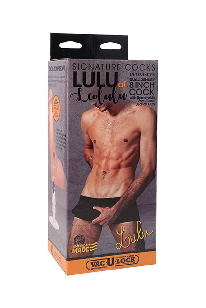 Doc Johnson - Signature Cocks - Lulu of LeoLulu - 8 Inch Cock with Removable Suction Cup - Stag Shop