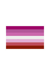 Stag Shop - Pride Flag - Lipstick Lesbian - 4 x 6 Inches - Stag Shop