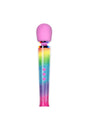 Le Wand - Petite Rechargeable Vibrating Massage Wand - Rainbow Ombre - Stag Shop