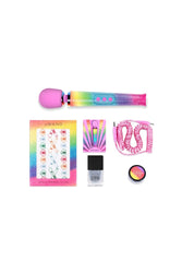 Le Wand - Petite Rechargeable Vibrating Massage Wand - Rainbow Ombre - Stag Shop