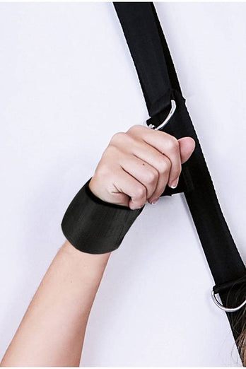 Electric Eel - Lux Fetish - Over The Door Cross Cuff Set - Stag Shop