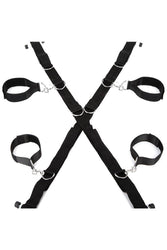 Electric Eel - Lux Fetish - Over The Door Cross Cuff Set - Stag Shop