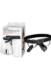 Electric Eel - Lux Fetish - Unisex Vibrating Hollow Double Penetration Strap-On Dildo - Stag Shop