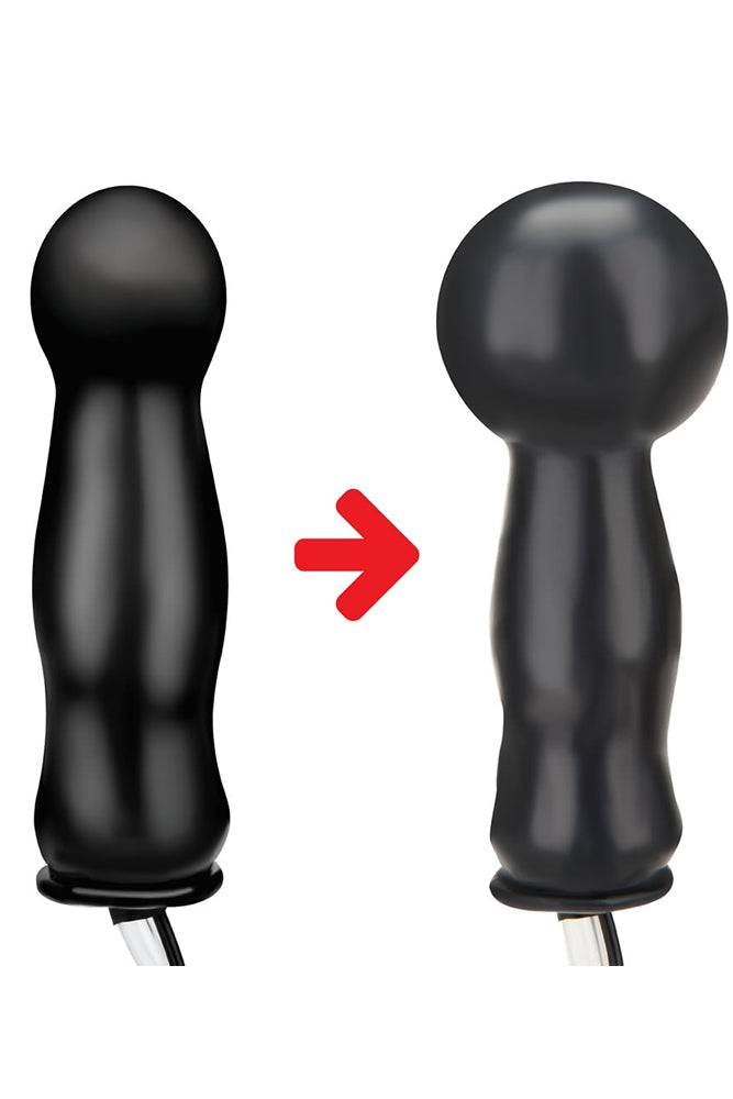 Electric Eel - Lux Fetish - Inflatable Vibrating Plug - Black - 4.5 Inch - Stag Shop