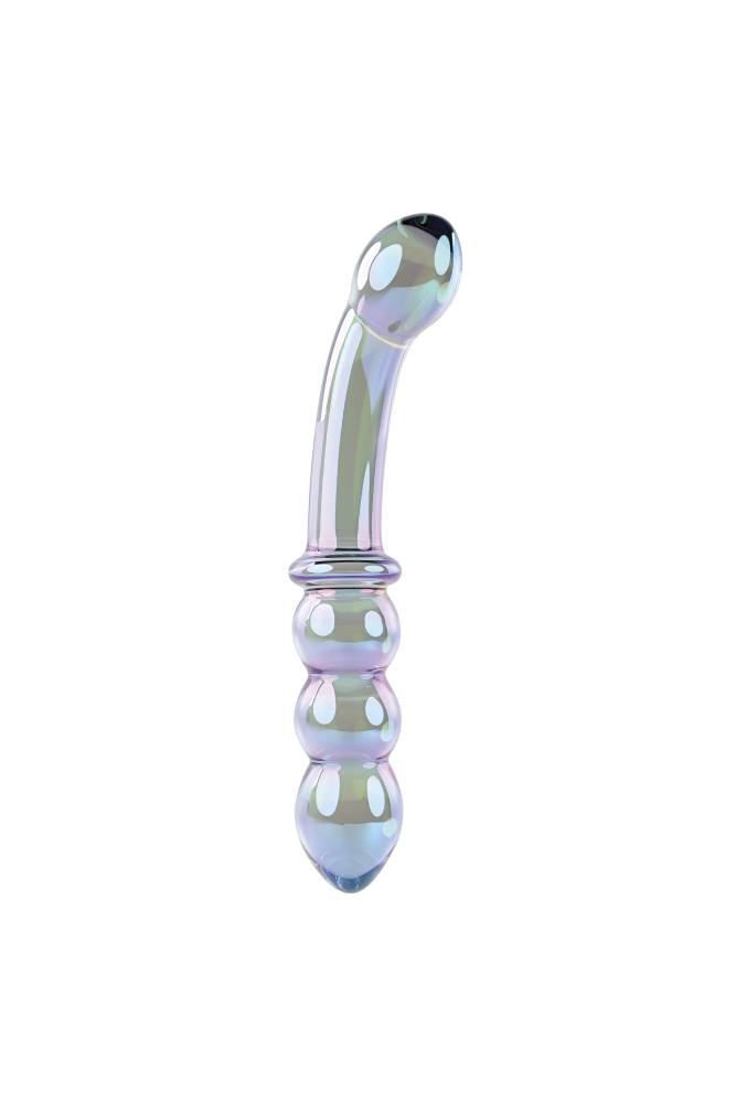 Evolved - Gender X - Lustrous Galaxy Dual Ended Glass Wand - Blue - Stag Shop