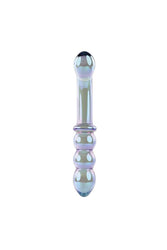 Evolved - Gender X - Lustrous Galaxy Dual Ended Glass Wand - Blue - Stag Shop