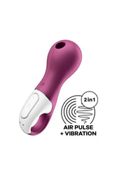 Satisfyer - Lucky Libra Air Pulse Stimulator with Vibration - Purple - Stag Shop