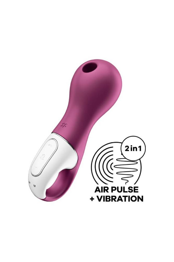Satisfyer - Lucky Libra Air Pulse Stimulator with Vibration - Purple - Stag Shop