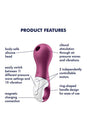 Satisfyer - Lucky Libra Air Pulse Stimulator with Vibration - Purple - Stag Shop