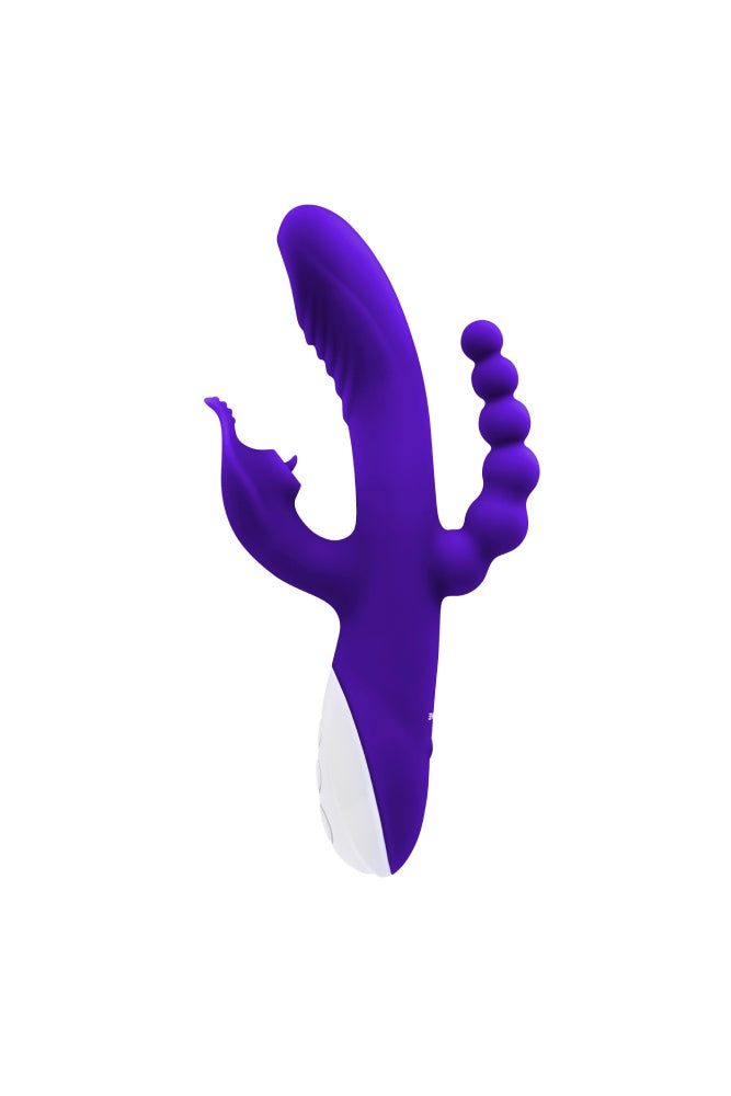 Evolved - Lick Me Triple Stim Vibrator - Purple - Stag Shop