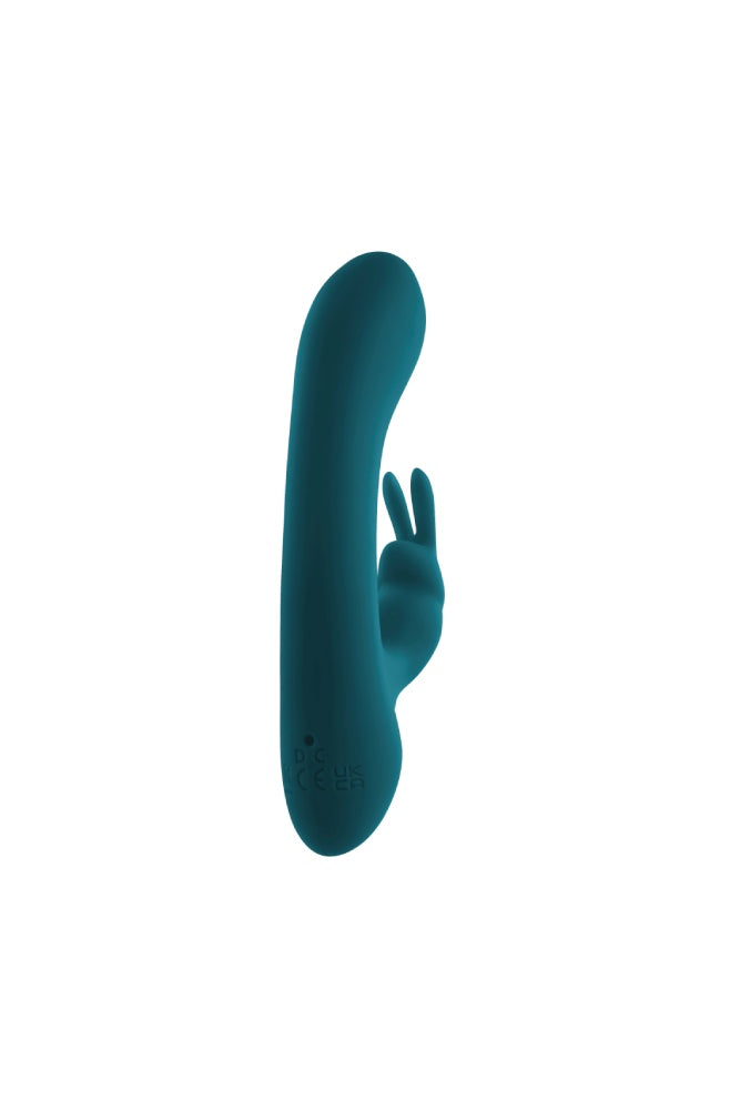 Playboy - Lil Rabbit Mini Vibrator - Teal - Stag Shop