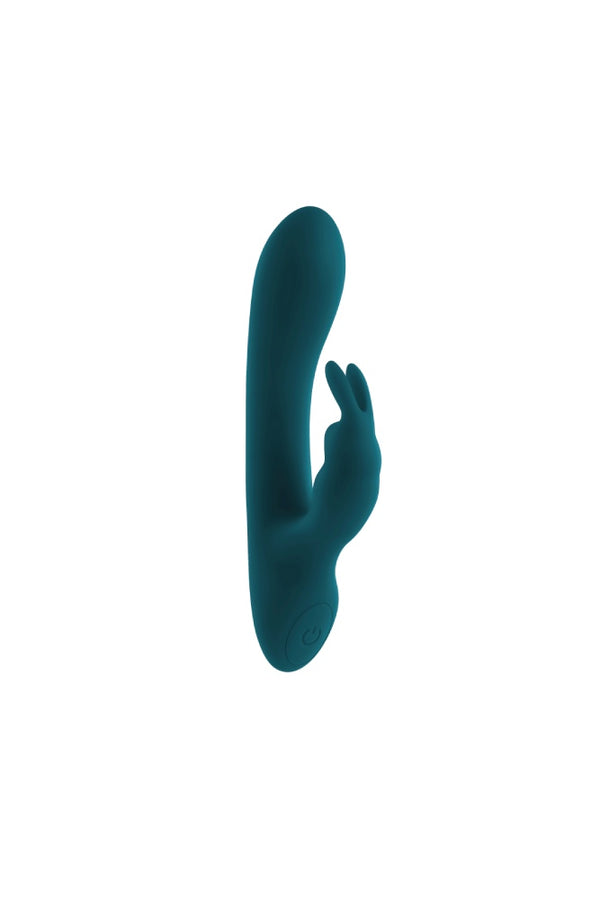 Playboy - Lil Rabbit Mini Vibrator - Teal - Stag Shop