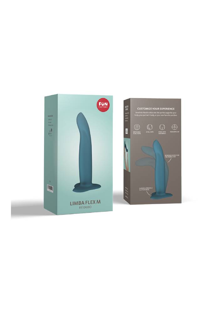 Fun Factory - Limba Flex Dildo Medium - Deep Sea Blue - Stag Shop