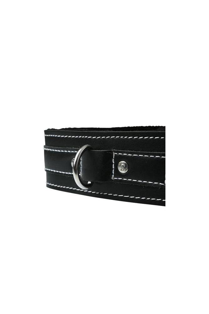 Sportsheets - Edge - Lined Leather Collar - Black - Stag Shop