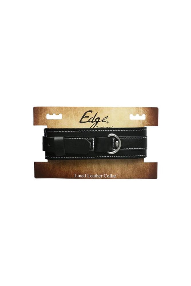 Sportsheets - Edge - Lined Leather Collar - Black - Stag Shop