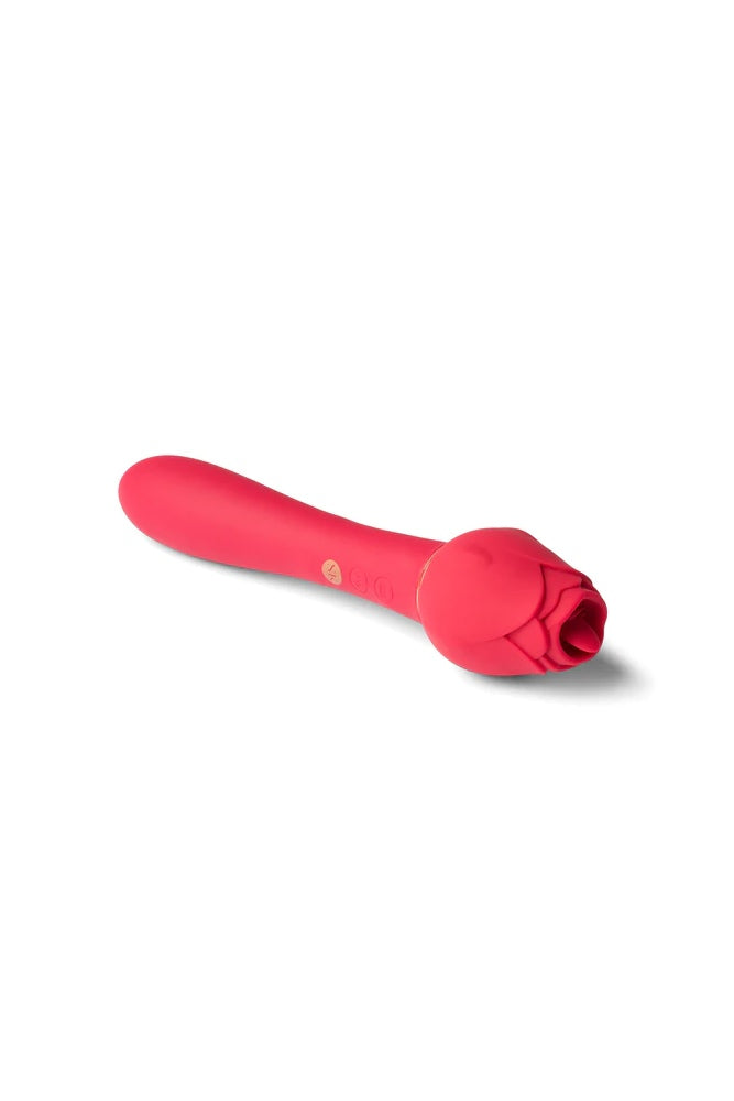 X-Gen - Secret Kisses - Rosegasm Lingo Dual Ended Vibrator - Red - Stag Shop