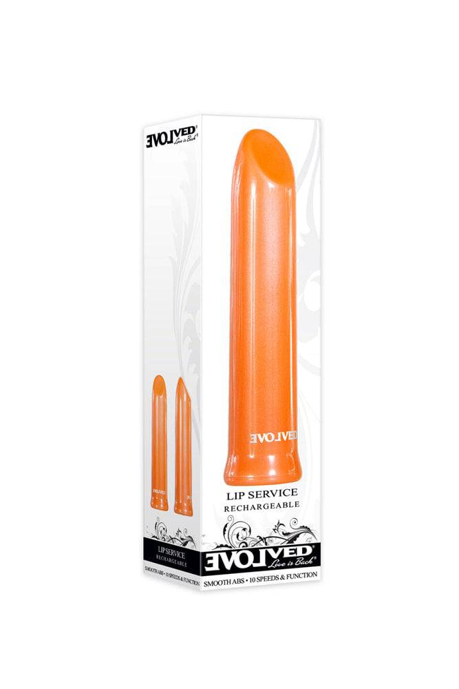 Evolved - Lip Service Lipstick Vibrator - Orange - Stag Shop