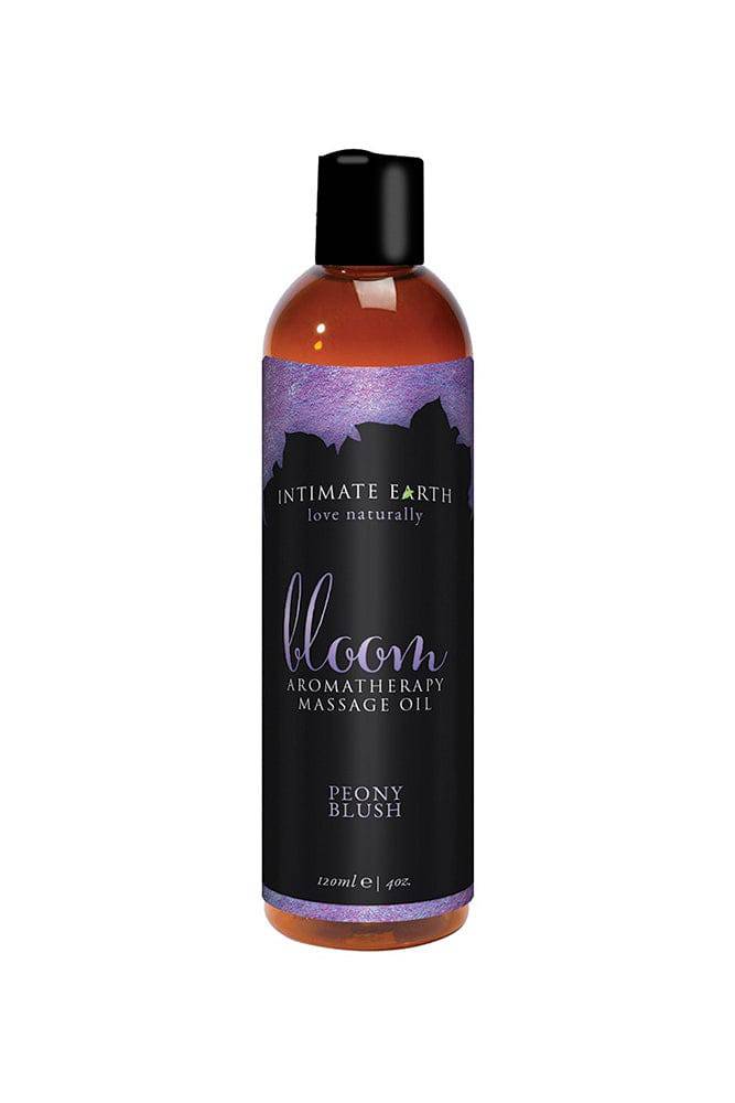 Intimate Earth - Aromatherapy Massage Oil - Bloom - Peony Blush - 4oz - Stag Shop