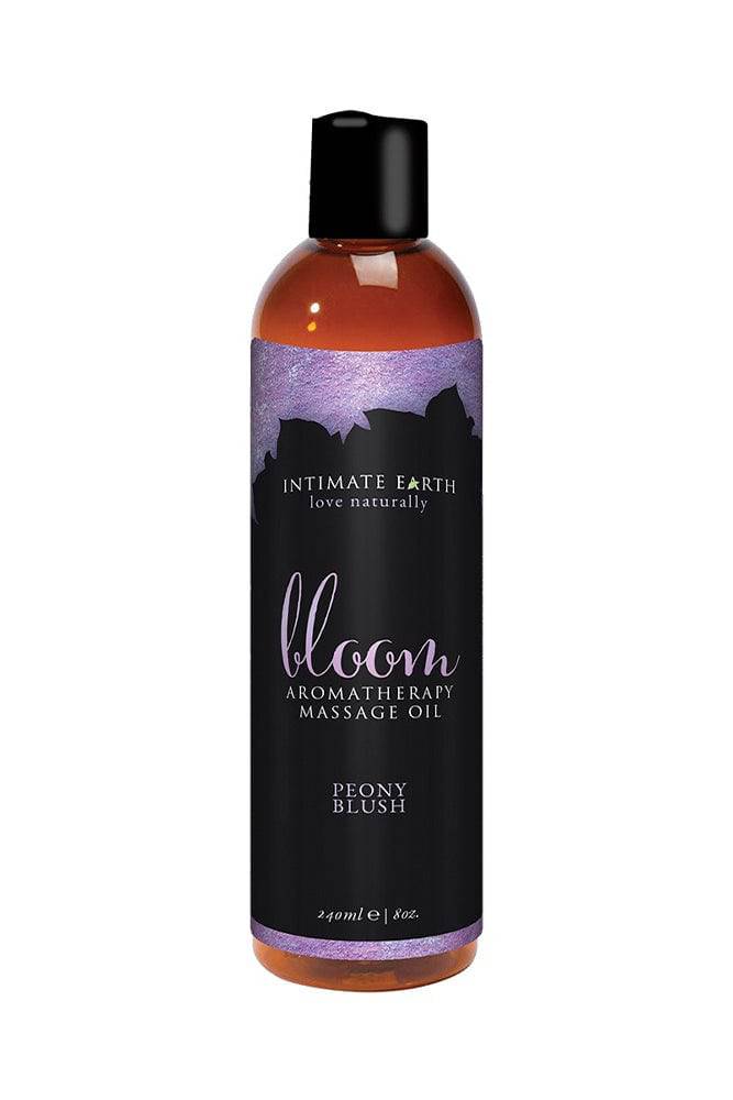 Intimate Earth - Aromatherapy Massage Oil - Bloom - Peony Blush - 8oz - Stag Shop