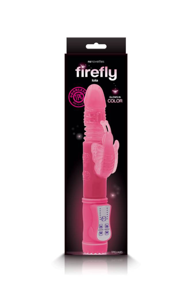 NS Novelties - Firefly Rabbit - Lola - Pink - Glow-in-the-dark - Stag Shop