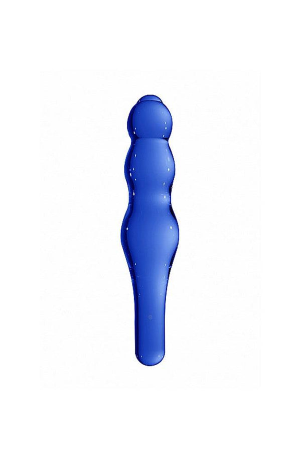 Shots Toys - Chrystalino - Lollypop Glass Wand - Blue - Stag Shop