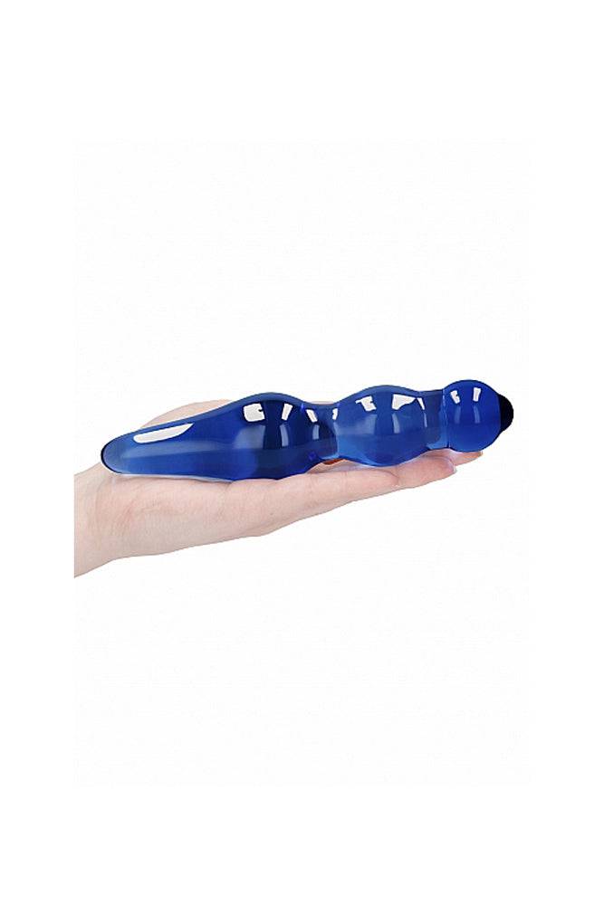 Shots Toys - Chrystalino - Lollypop Glass Wand - Blue - Stag Shop