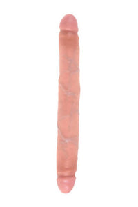 Thumbnail for Pipedream - King Cock - Realistic Slim Double Ended Dildo - 12 inch - Beige - Stag Shop