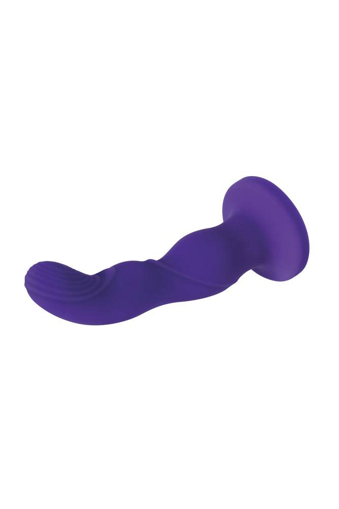 Evolved - Love Harnessed Rechargeable Strap-on Dildo - Purple - Stag Shop